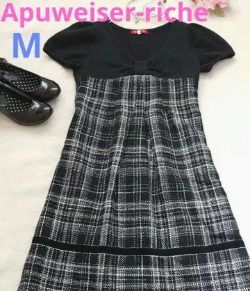 고급 당일 발송 아푸와이저 리셰 도킹 원피스 청순 경사용 M