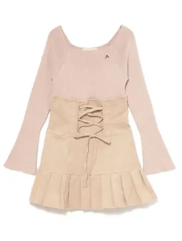 andmary High waist velour mini dress