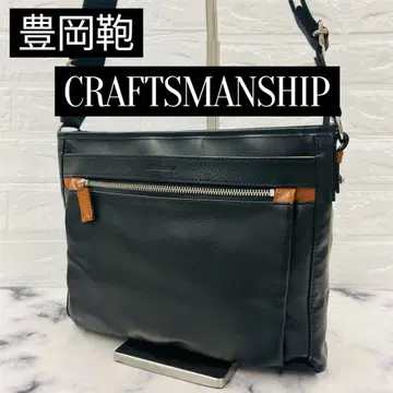 [토요오카 가방] CRAFTSMANSHIP 숄더백 가죽 블랙