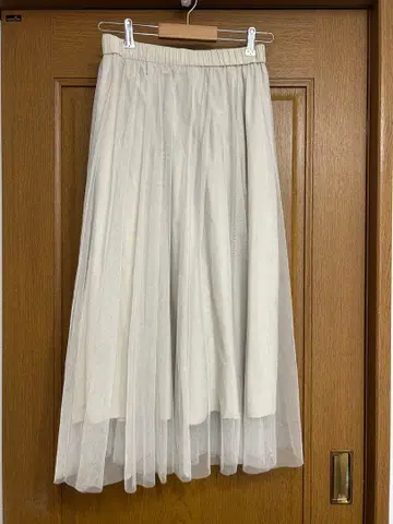Dessin 플리츠 스커트 화이트