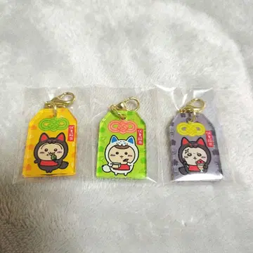 치이카와 (먼작귀) 모구모구 본점 부적 아크릴 참 토끼 밤만쥬 랏코