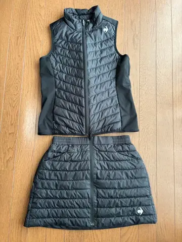 LE COQ SPORTIF 베스트와 스커트 세트 M 블랙