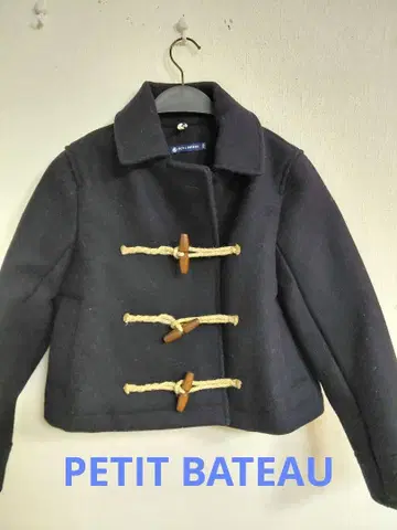 새상품급 PETIT BATEAU 푸치바토 더플 코트 숏 네이비 XS
