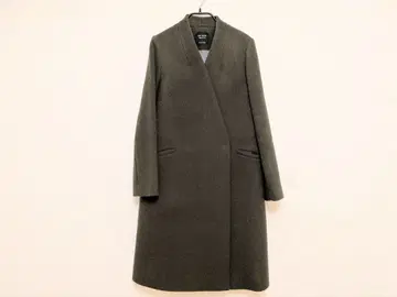 UNITED TOKYO 캐시미어 혼방 V넥 코트 노카라 코트