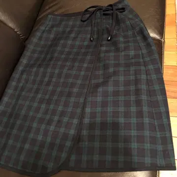 후쿠조 블랙워치 랩 스커트 FUKUZO blackwatch