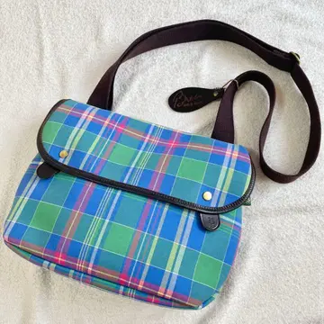 초레어 컨디션 최상 레이디 AVON 숄더백 마드라스 체크