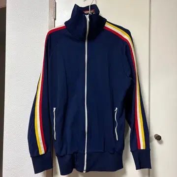 네이비 하이넥 빈티지 트랙 자켓 vintage