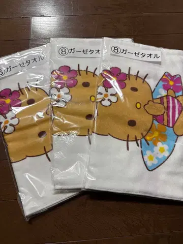 헬로키티 복권 거즈 타월 3장 세트