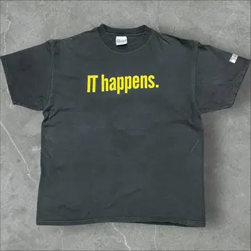 90s 기업 tec IT 이벤트 페이드 메시지 T셔츠