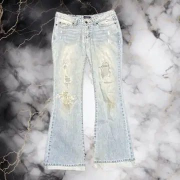 00s archive design flare denim y2k