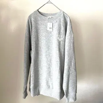 택 포함 새상품 록시 맨투맨 여성용 L 속기모 트레이닝복 그레이