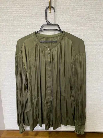 URBAN RESEARCH DOORS 올리브색 긴팔 셔츠