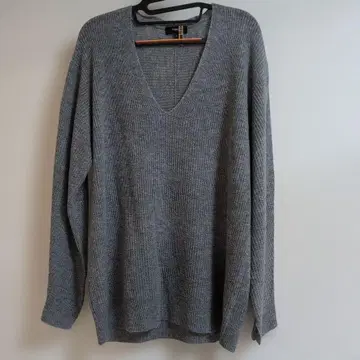 Theory 그레이 V넥 긴팔 니트 S