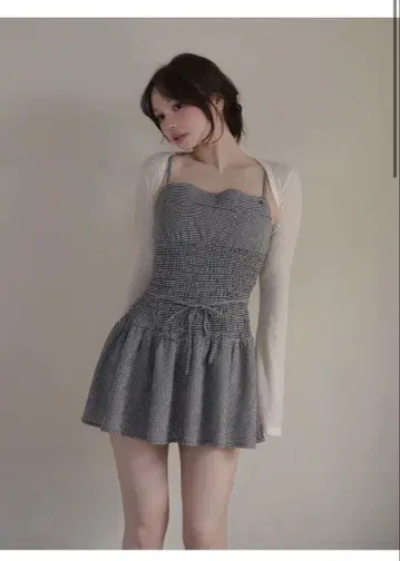 Betty shirring mini dress andmary