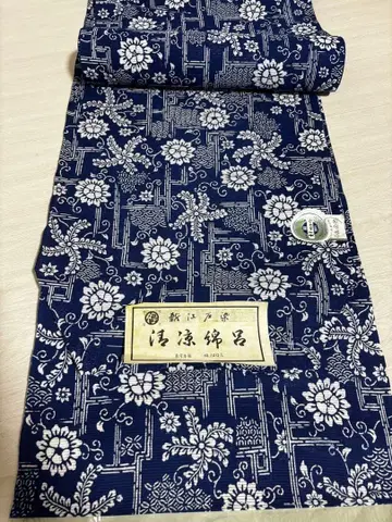 신에도 염색 면직물 옷감