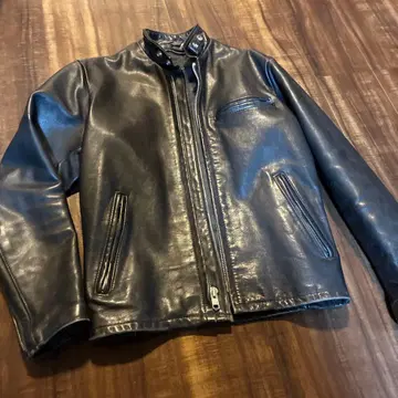 샷 블랙 싱글 라이더 가죽 자켓 36