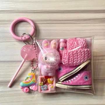 가챠 파우치 핑크 몬스터