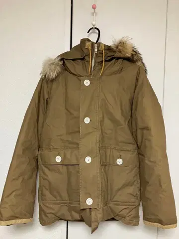 중고) WHITE LINE 오일 코튼 다운 자켓 화이트 라인