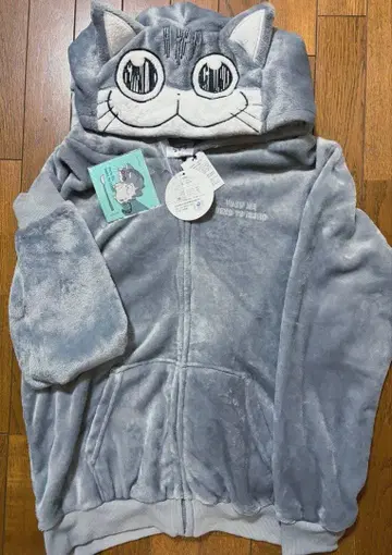 밤은 고양이와 함께 x 돈키 보아 지퍼 후드티 M 사이즈