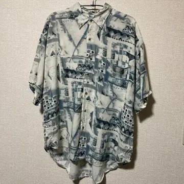 패턴 셔츠 구제 의류