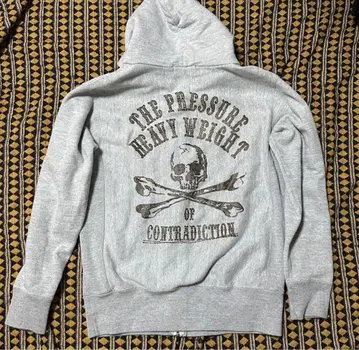 y2k 스컬 지퍼 후드티 헤이세이 00s