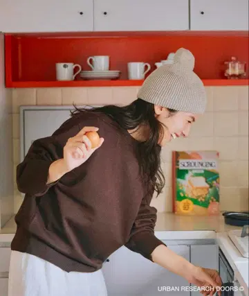 [ 니무라 사와 씨 착용 ] [ UR TECH 200일 니트 ] 모크넥