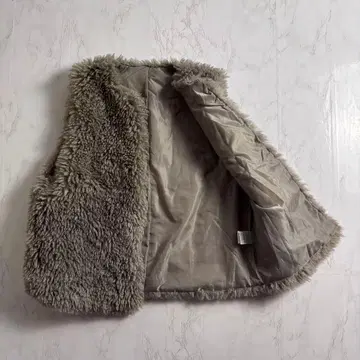 퍼 베스트 그레이지 F 포근한 상의 따뜻한 베스트