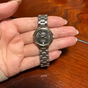 AIBA 블랙 손목시계(쿼츠)