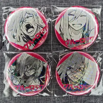 [ 익명 배송 ] 블루 록 무뉴구루미 파티오 캔뱃지 치기리 4종 세트