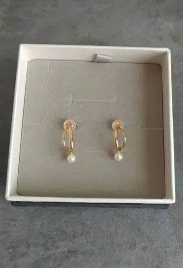 페스타리아 K10YG 담수 펄 귀걸이