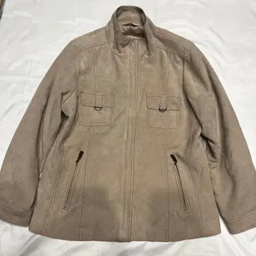 00s 빈티지 스웨이드풍 자켓 베이지