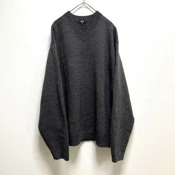 유니클로 C 릴랙스 V넥 스웨터 L 그레이