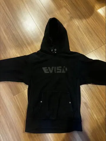 EVISU 블랙 후드티 사이즈 38