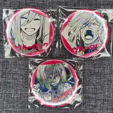 [ 익명 배송 ] 블루 록 무뉴구루미 파티오 캔뱃지 치기리 3종 세트