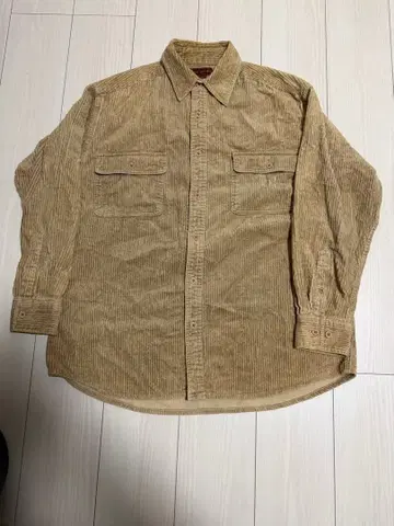구제 의류 Khaki Safari 코듀로이 셔츠