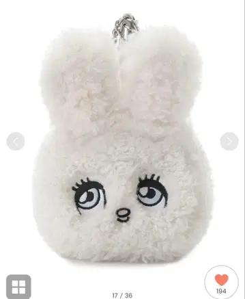 LILY BROWN x foxy 페이스 모티브 참 백