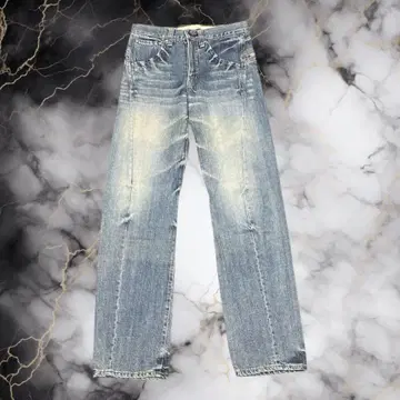 00's archive 스트레이트 데님 데미지 y2k 그런지