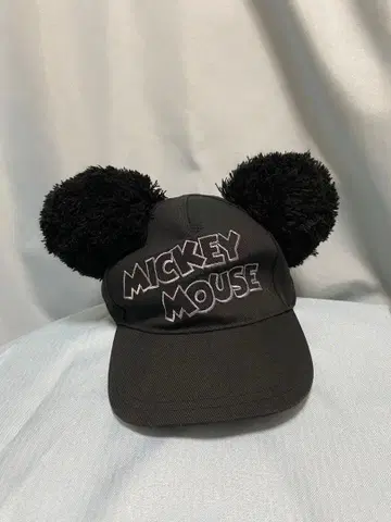 미키마우스 귀도리 모자 블랙