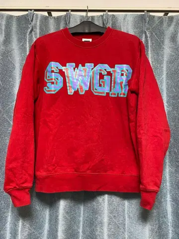SWGR 스와거 로고 프린트 맨투맨 M