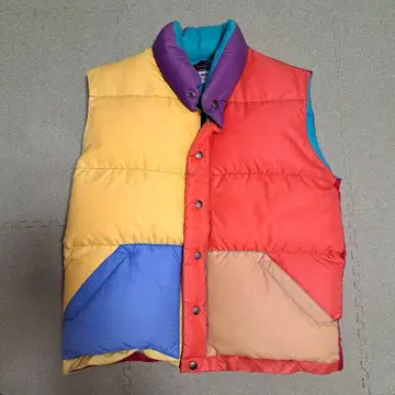 OUTFITTERS 멀티 컬러 다운 베스트 S 사이즈