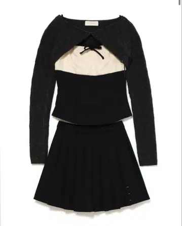 당일 발송 Flora pleats set up 네이비