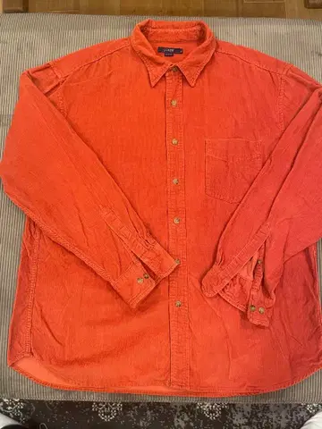 J.Crew 코듀로이 긴팔 셔츠 XL 오렌지