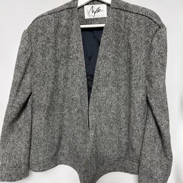 신년 세일 해리스 트위드 노카라 자켓 일본제 M 사이즈