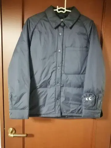 UNIQLO 아냐 핸드마치 퍼프 테크 셔츠 자켓 M 네이비 유니클로