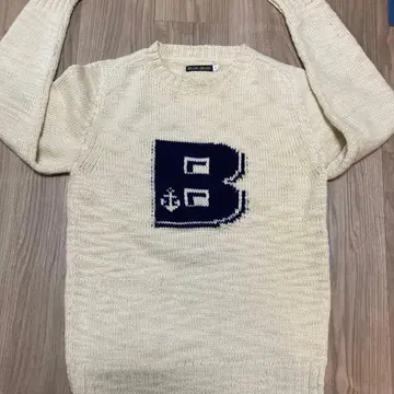 BLUE BLUE B 로고 니트 L