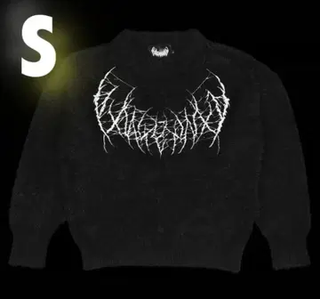 YXNGBRATZ YB 로고 니트 블랙 S