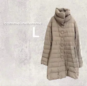 네이비 다운 자켓 코트 페더 스탠드 카라 빅 사이즈