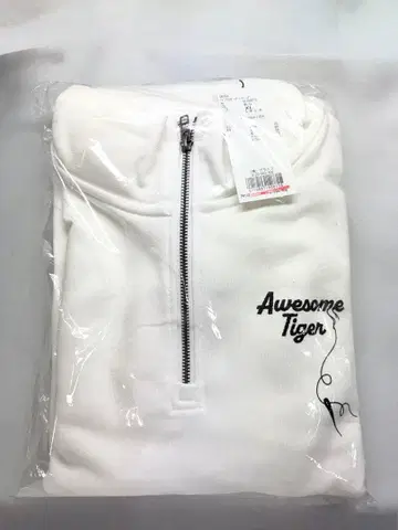 그라니프 오썸 타이거 스크래치 쭈리 헤비 웨이트 하프 지퍼 맨투맨