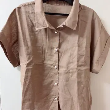 [미사용] 베이지 반팔 셔츠 242177761 YDK 사이즈