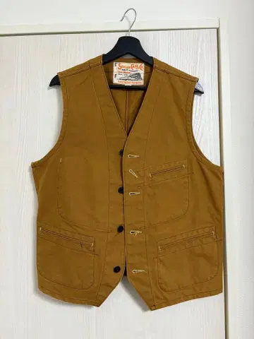 BROWN DUCK WORK VEST 13oz / 브라운 덕 워크 베스트